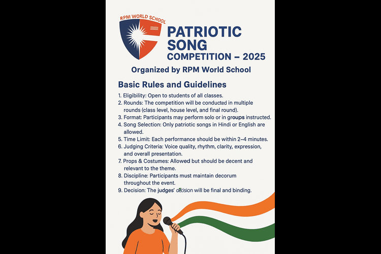 PATRIOTIC SONG COMPETITION – 2025