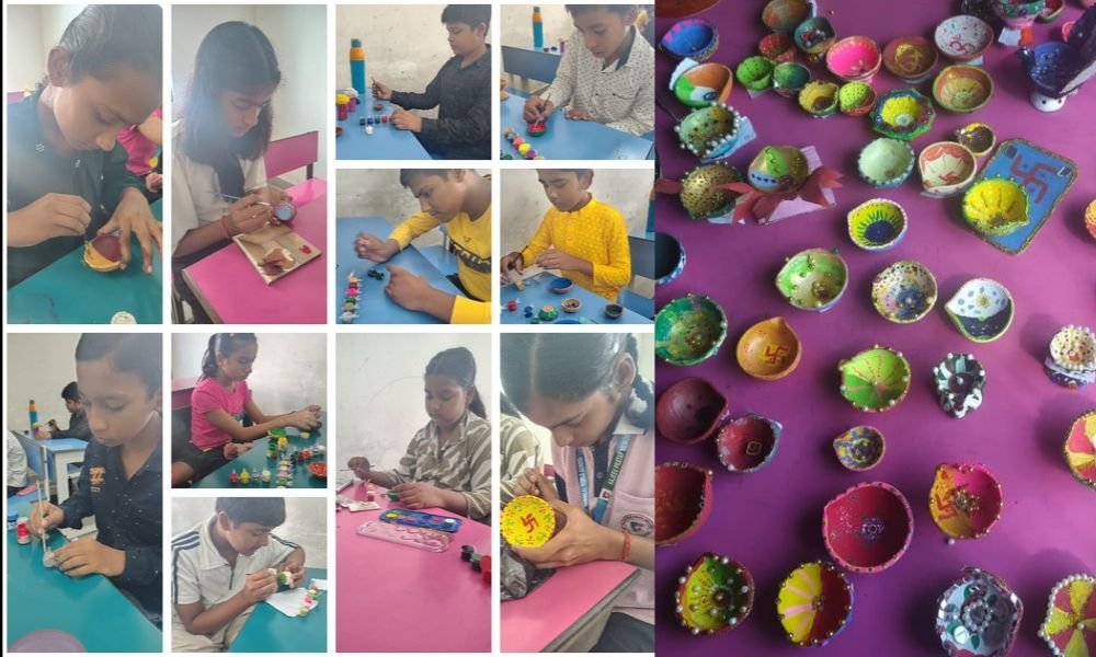 DIYA DECORATION COMPETITION 2025 - Image 1 | RPM World School Hajipur Vaishali